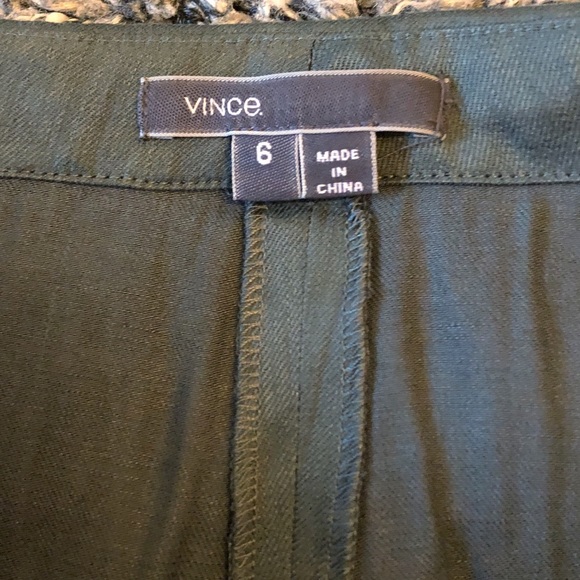 VINCE FOLD OVER WAIST BAND SKIRT OLIVE - Picture 11 of 11